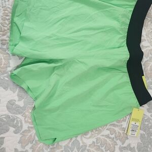 All in Motion Lime Green Shorts with Black Trim